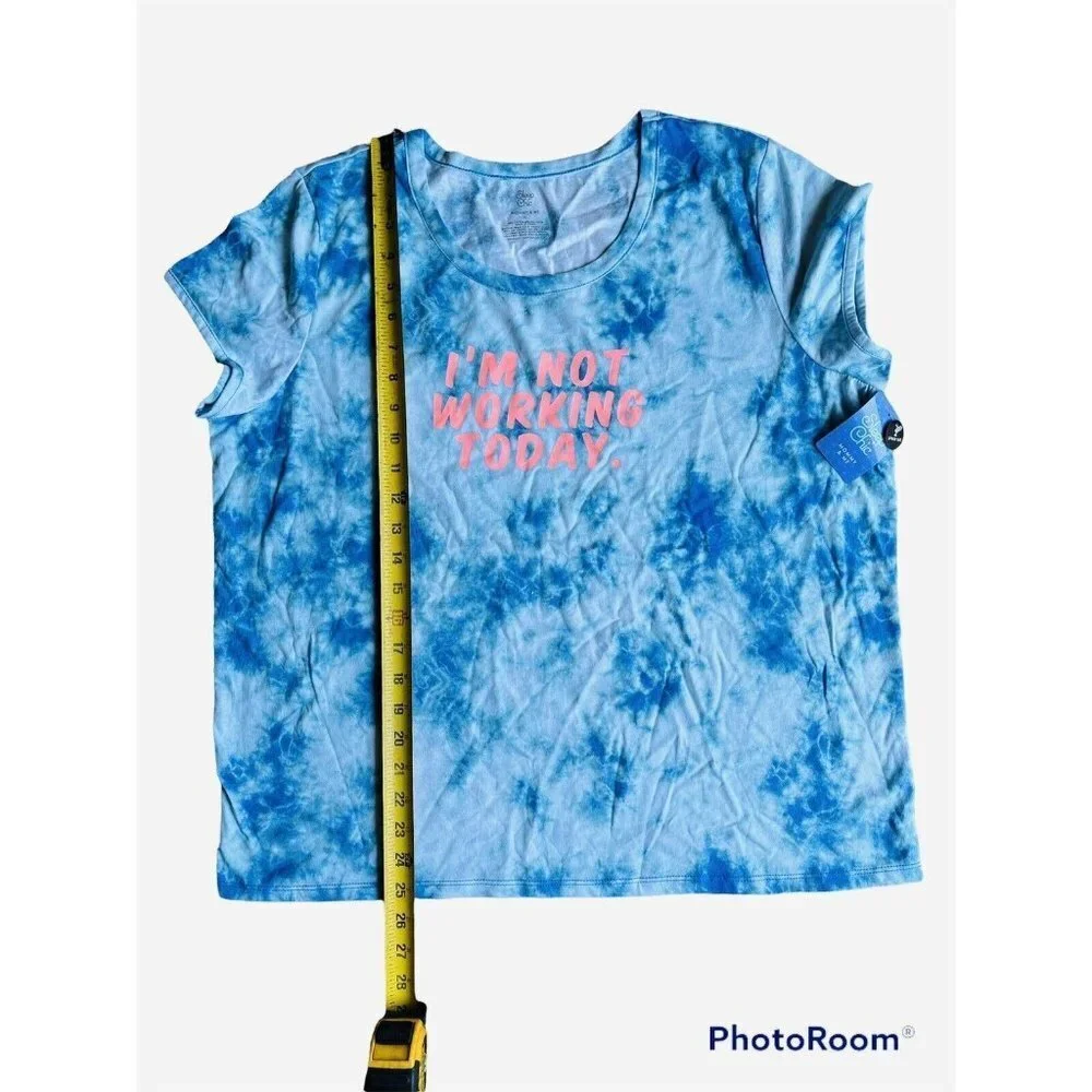 Sleep Chic Mommy & Me Women's Tie Dye Blue  Pajama Set NWT Size XL (C4) - Picture 3 of 5
